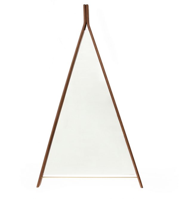 Καθρέπτης Suite από ξύλο καρυδιάς-120x35x200cm- Tonin