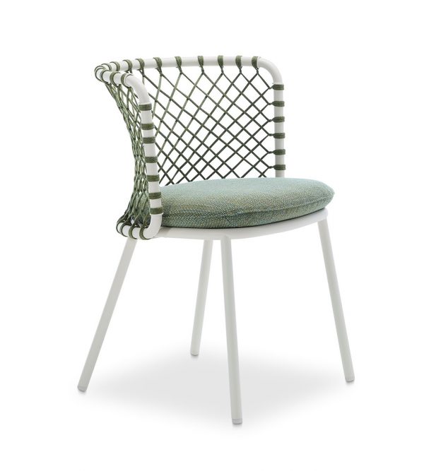 Charme Outdoor chair art.4371 white- 58x56x78cm- Roberti