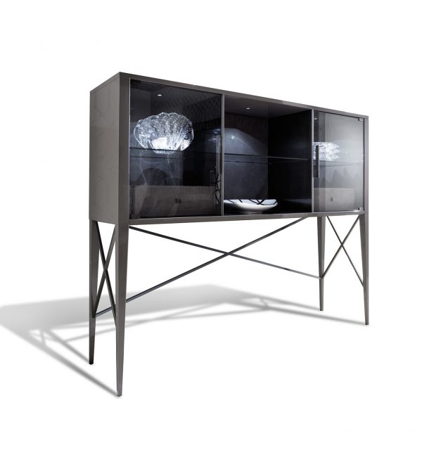 Μπουφές-bar Art.7900 από λάκα σε λάκα μπεζ – διάστ. 180x45x145cm -Giorgio